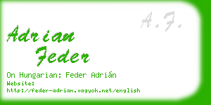 adrian feder business card